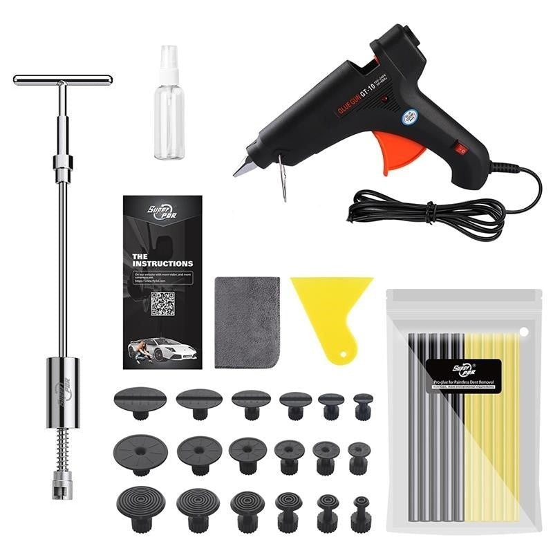 Super PDR Car Body Paintless Dent Repair Black Tools Kit (77pcs)