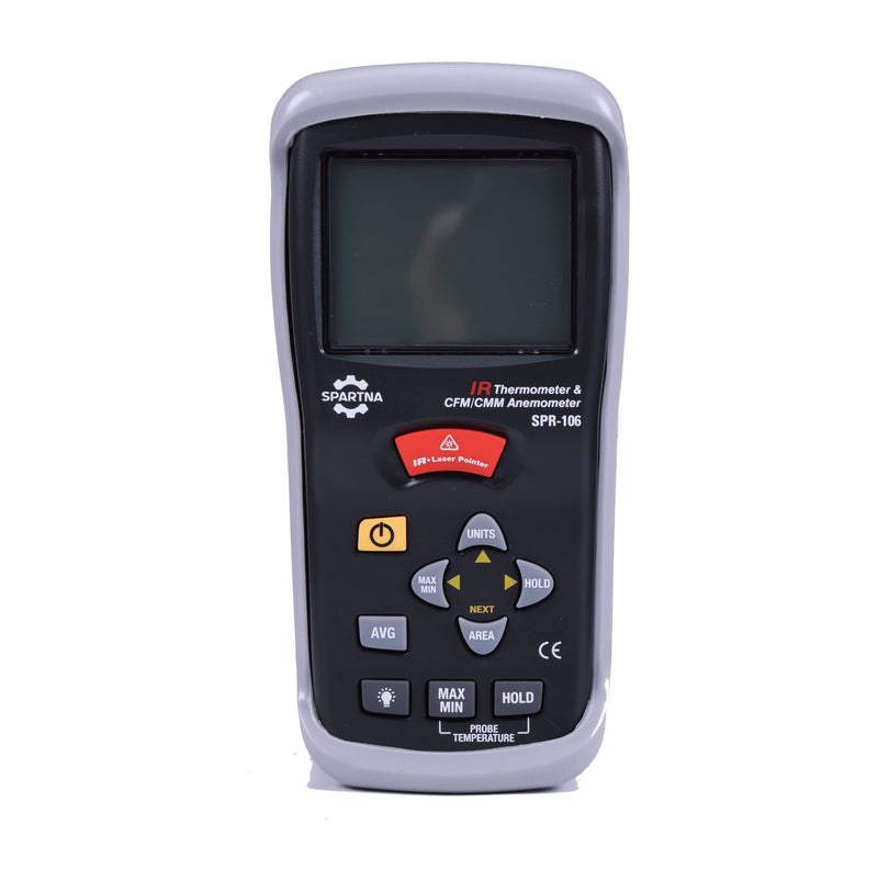 SPARTNA SPR-106 CFM/CMM Thermo-Anemometer + IR Thermometer