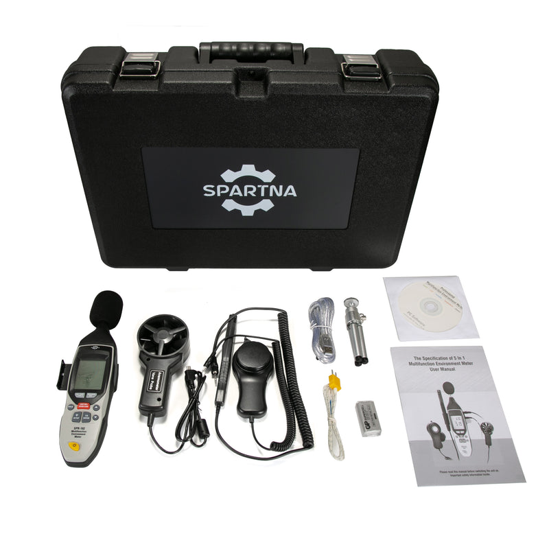 SPARTNA SPR-102 5 in 1 Digital Multifunction Environment Meter