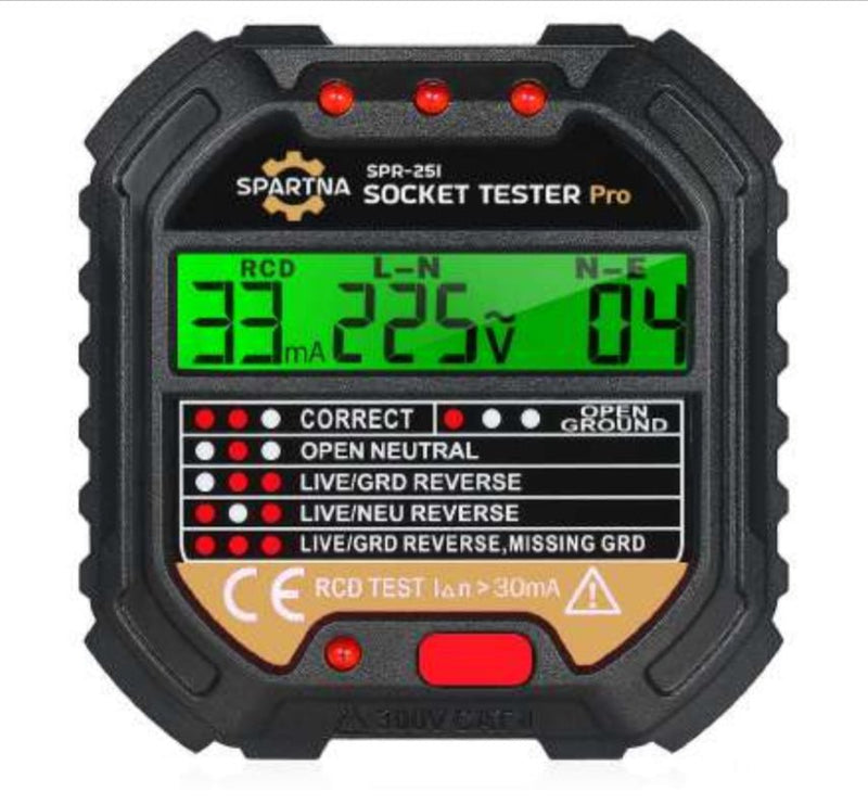 SPARTNA SPR-251 Socket Tester Automatic Electric Circuit