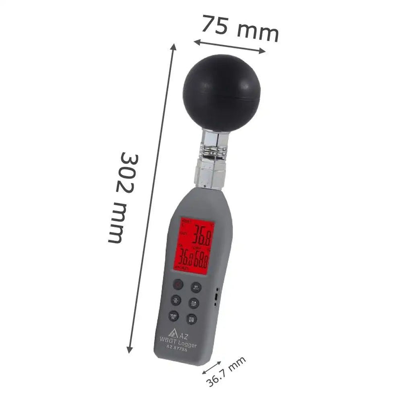 AZ 87786 Heat Stress WBGT Meter And Data Logger