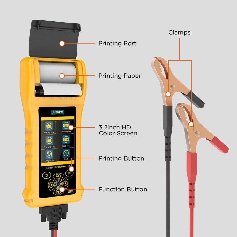 AUTOOL BT760 Battery Tester with Printer