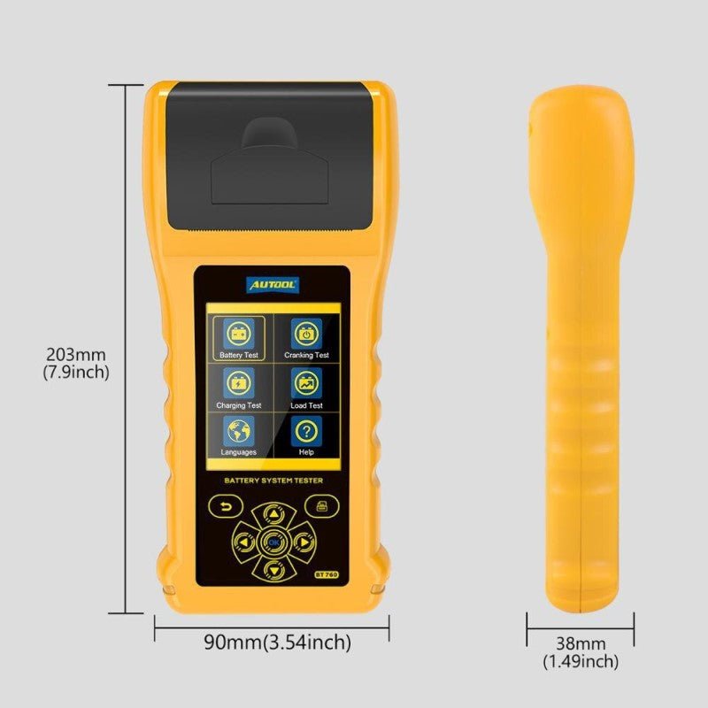 AUTOOL BT760 Battery Tester with Printer