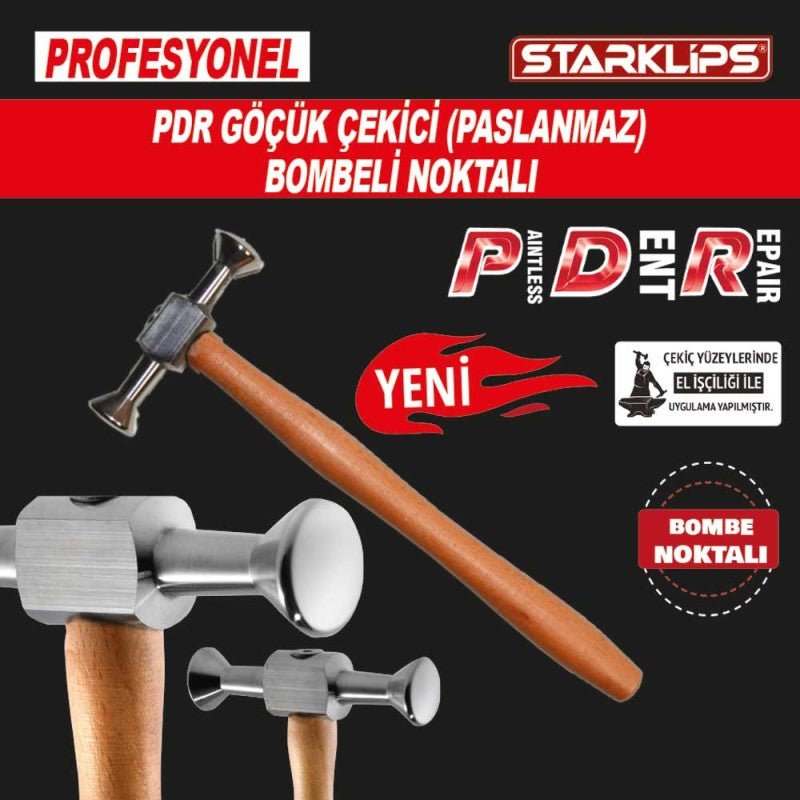 STARKLIPS 13688 PDR Stainless Cambered And Dotted Hammer 185G